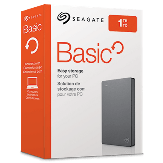 1TB Portable External USB Hard-Drive - Seagate - Backup