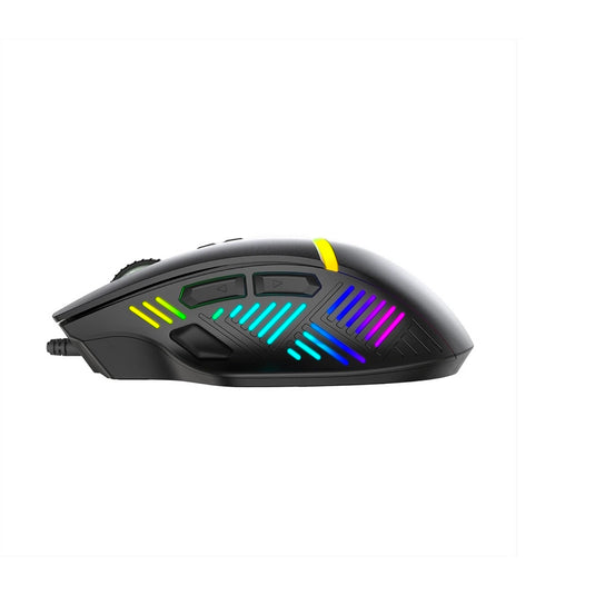 Scorpion M791W Wireless and Wired Dual Mode Gaming Mouse, Rechargeable, RGB with 7 Lighting Modes, 6 adjustable levels up to 10000 dpi, Gaming Grade Optical Sensor with 8 Buttons, Black - Marvo