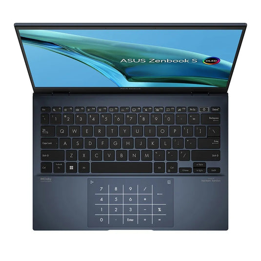 ASUS Laptop ZenBook S 13 - 6th Generation Ryzen 7 16GB DDR5 RAM 512GB SSD WiFi 6E Harmon Kardon Speakers 1.1KG Weight Backlit Keyboard 13.3" OLED 2.8K Touchscreen