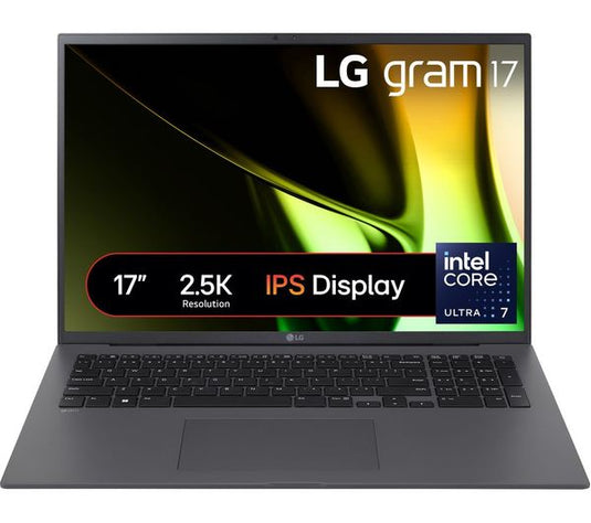 LG Laptop Gram 17 - H-Series Ultra 7 16GB DDR5 RAM 1TB SSD Backlit Keyboard 1.35KG Weight 17" IPS 2.5K Screen