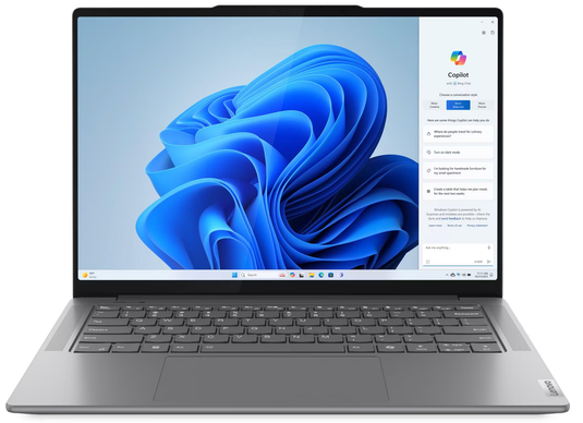 Lenovo Laptop Yoga Pro 7 - H-Series Ultra 7 32GB DDR5 RAM 1TB SSD Backlit Keyboard NVIDIA RTX 4050 Graphics 14" 120Hz 2.8K OLED Screen