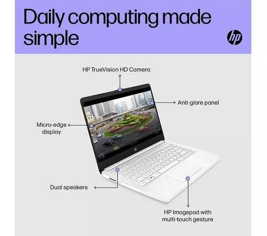 HP Laptop 14s-dq0508sa - Intel Quad-Core 8GB RAM 128GB SSD