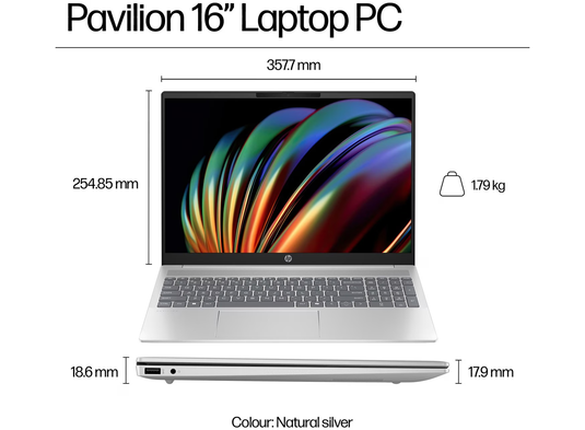 HP Laptop 16-af0004sa- Intel Ulta 5 16GB DDR5 RAM 512GB SSD