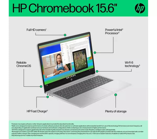 HP Laptop Chromebook 15a-nb0502sa - Eight-Core i3 8GB DDR5