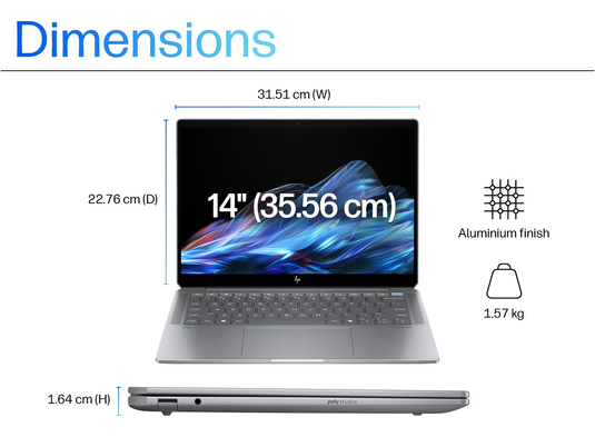 HP Laptop Omnibook 14-fd0000na - Brand New AMD Ryzen AI 9