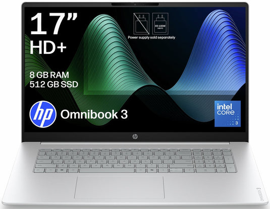 HP Laptop OmniBook 3 - Intel Core 3 8GB DDR5 RAM 512GB SSD
