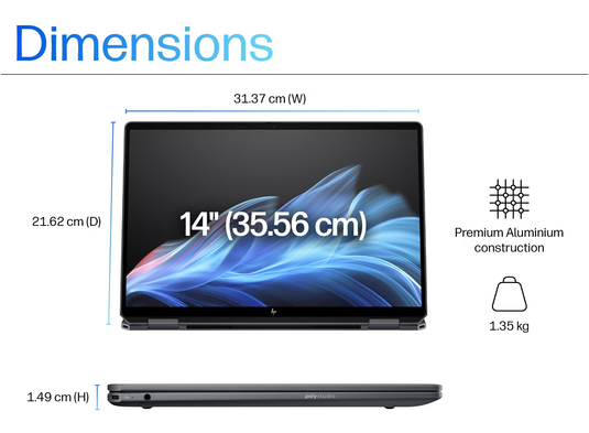 HP Laptop Omnibook Flip 14-fh0006na - Intel Ultra 7 Series