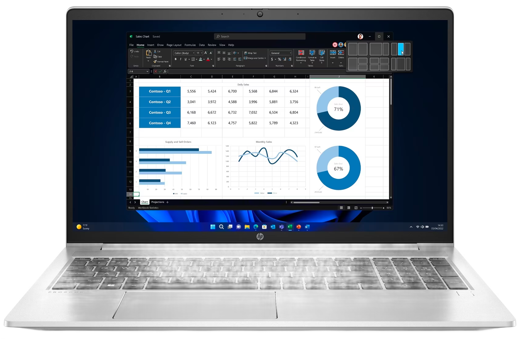 HP Laptop ProBook 450 G10 - 13th Generation Core i5 16GB RAM 256GB SSD
