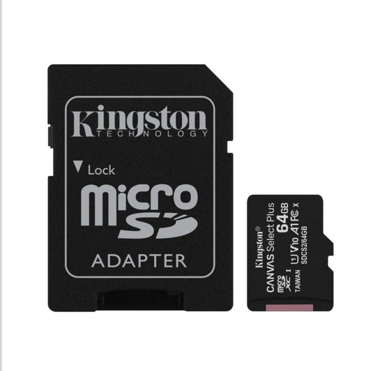 Kingston 64GB MicroSD with SD Adapter - Backup Storage
