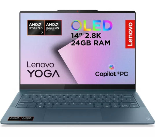 Lenovo Laptop Yoga 7 - AMD Ryzen AI 7 24GB DDR5 RAM 1TB SSD