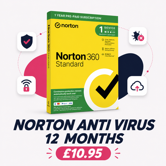 Norton 360 - 12 Months Security with VPN for Online Privacy