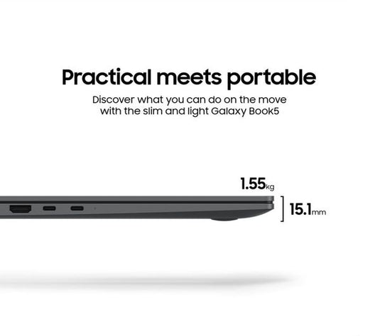 Samsung Laptop Galaxy Book5 - Intel ultra 7 Series 2 16GB