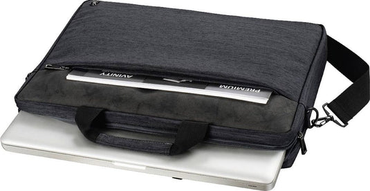 Laptop Carry Case with Shoulder Strap, Dark Grey - For Laptops up to 15.6"