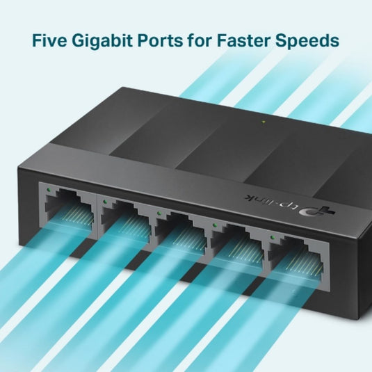 5-Port Gigabit Desktop Switch, Plug & Play, Fanless - TP-Link