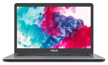 ASUS Laptop X705MA - Intel Dual-Core 8GB RAM 256GB SSD SonicMaster Speakers Windows 11 Home 17.3" HD+ Screen