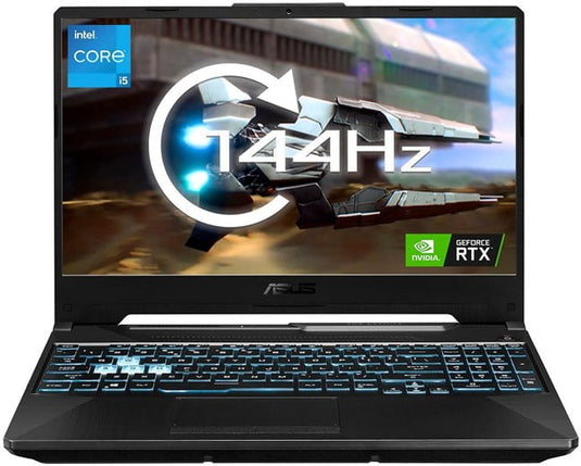 ASUS Gaming Laptop TUF FX506H - H-Series Core i5 8GB RAM 512GB SSD NVIDIA RTX 3050 Graphics 15.6" 144Hz FHD Screen