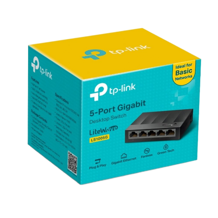 5-Port Gigabit Desktop Switch, Plug & Play, Fanless - TP-Link