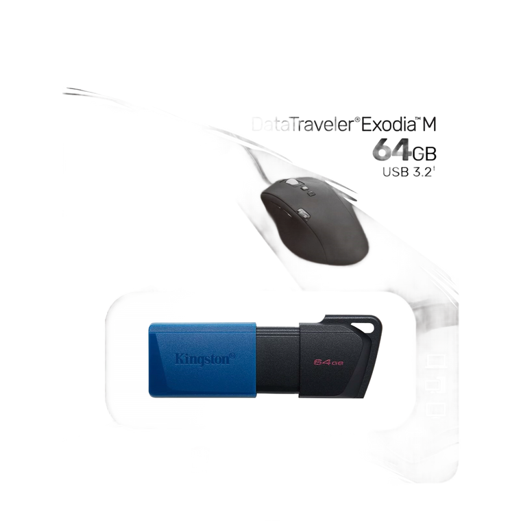 64GB USB Flash Drive Data Backup USB3.2 Connection - Kingston