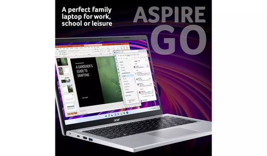 Acer Laptop Aspire Go 14 - Eight-Core i3 8GB DDR5 RAM 128GB SSD Windows 11 Home 14" IPS FHD Screen