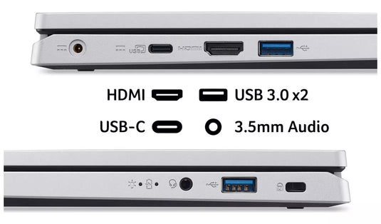 Acer Laptop Aspire Go 14 - Eight-Core i3 8GB DDR5 RAM 128GB SSD Windows 11 Home 14" IPS FHD Screen