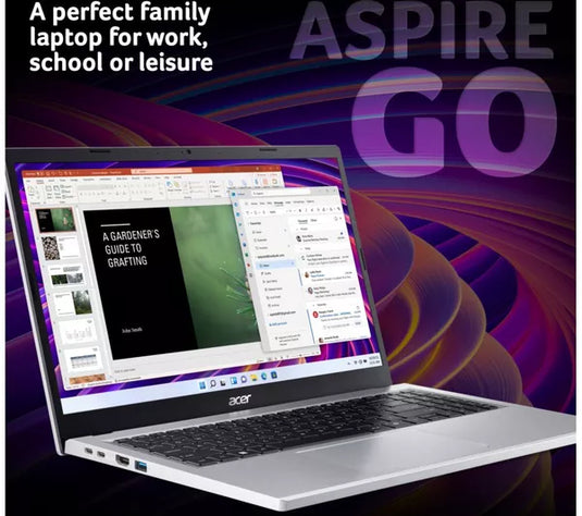 Acer Laptop Aspire Go 15 - Brand New Intel Core 3 8GB DDR5 RAM 128GB UFS Windows 11 Home 15.6" FHD Screen