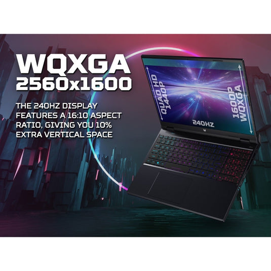 Acer Gaming Laptop Predator Helios Neo - 14th Generation H-Series i7 16GB DDR5 RAM 1TB SSD NVIDIA RTX 4070 Graphics RGB Backlit Keyboard 16" 240Hz Quad-HD Screen