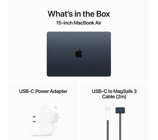 Apple Laptop MacBook Air 15 - Brand New Apple M3 Chip 24GB RAM 512GB SSD MacOS 2024 Model Thunderbolt4 WiFi 6 15.3" Liquid Retina Screen
