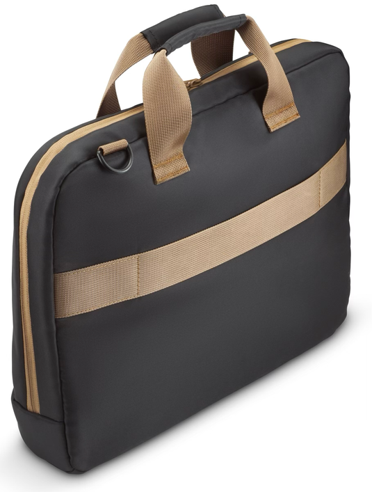 Ultra Lightweight Laptop Bag Up to 16.2" Padded Compartment Front Pocket Trolley Strap Water-Repellent Eco-Friendly Black - Hama