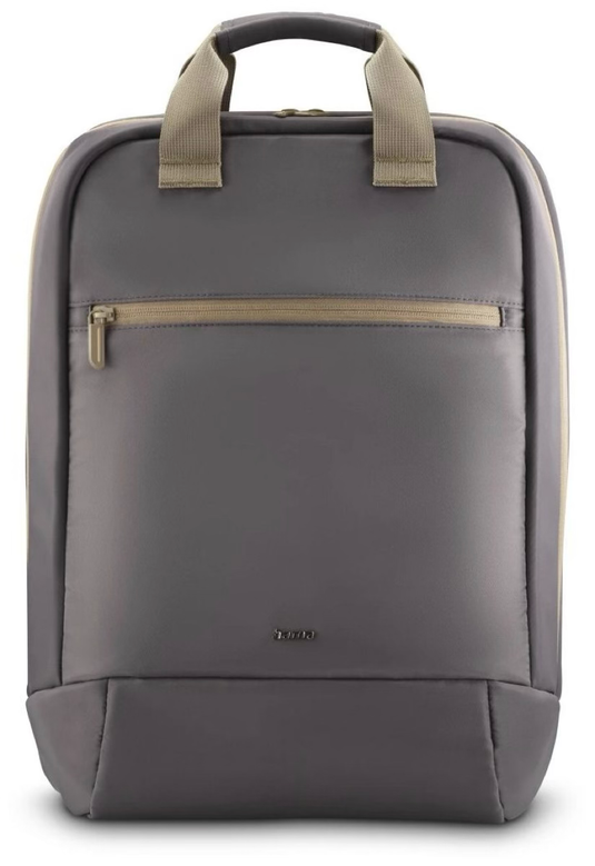Ultra Lightweight Laptop Backpack Up to 16.2" Padded Compartment Front Pocket Trolley Strap Water-Repellent Eco-Friendly Anthracite - Hama