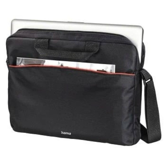 Laptop Bag, Up to 15.6 Padded Compartment Spacious Front Pocket Black - Hama