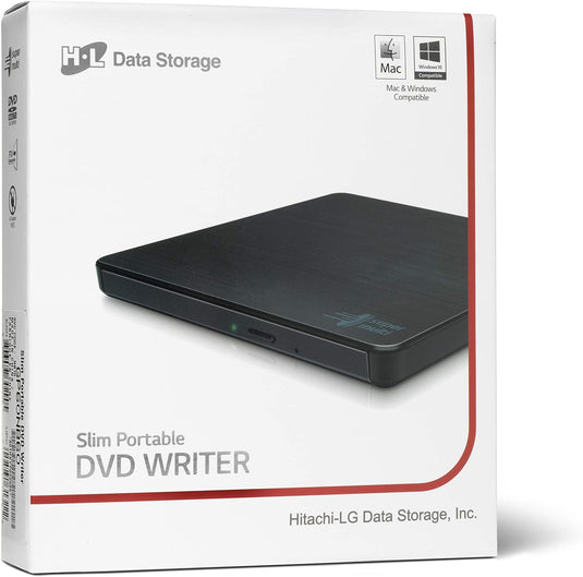 External DVD/CD Drive, Burn DVD/CD, Watch Films, Listen to CDs, Black - LG