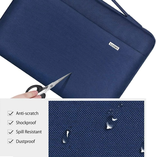 Laptop Sleeve Carry Case Protective Waterproof Blue - For Laptops up to 16"