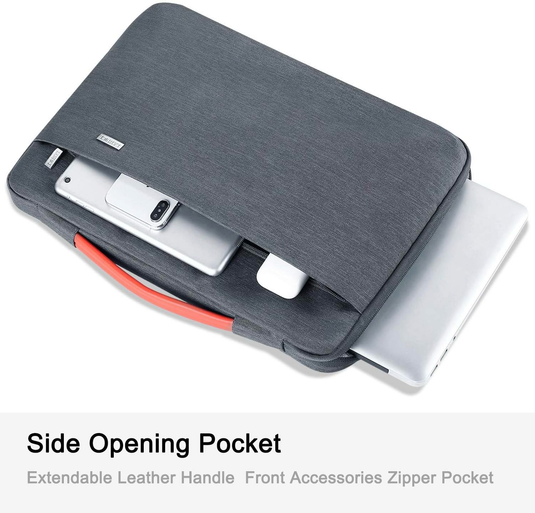 Laptop Sleeve Carry Case Protective Waterproof Grey - For Laptops up to 16"