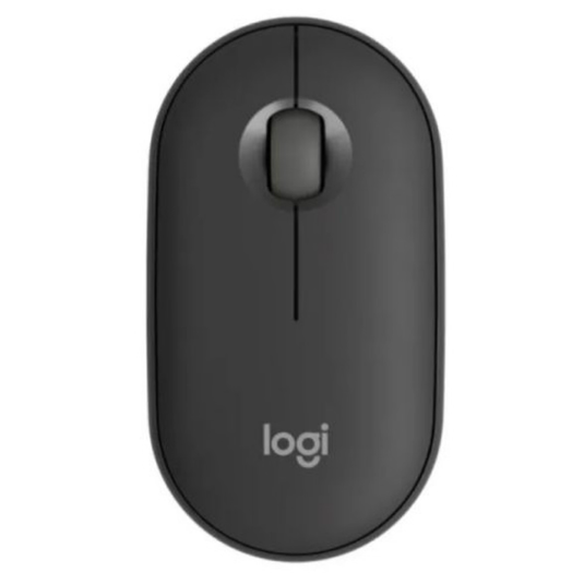 Pebble Mouse 2 M350s Bluetooth Optical Mouse Compact Multi-Pairing 400-4000 DPI Ambidextrous Tonal Graphite - Logitech