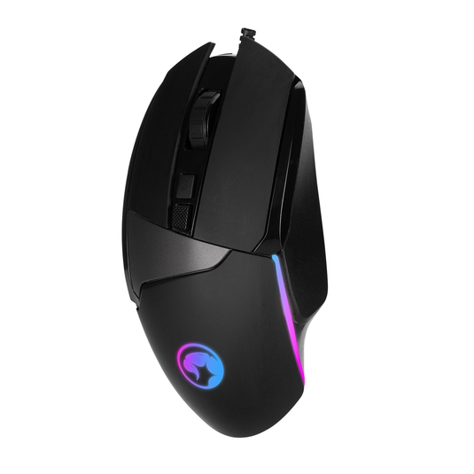 Gaming Mouse - Scorpion M411 Duke 60 USB RGB Programmable Gaming Mouse (Black) - Marvo