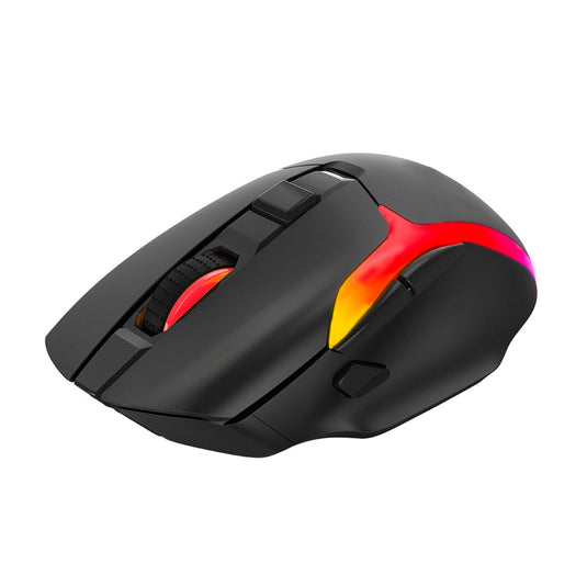 Scorpion M729W Wireless Gaming Mouse, Rechargeable, RGB with 7 Lighting Modes, 6 adjustable levels up to 4800 dpi, Gaming Grade Optical Sensor with 7 Buttons, Black - Marvo