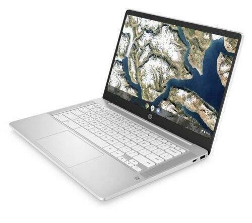 HP Laptop Chromebook 14a - Intel Quad-Core 8GB RAM 128GB eMMC Bang & Olufsen Speakers ChromeOS 14" IPS FHD Screen