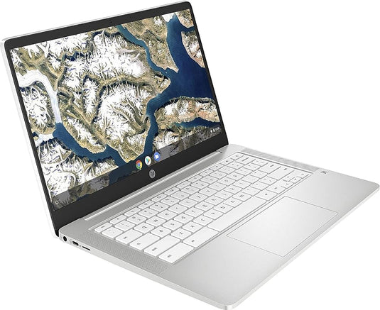 HP Laptop Chromebook 14a - Intel Quad-Core 8GB RAM 128GB eMMC Bang & Olufsen Speakers ChromeOS 14" IPS FHD Screen