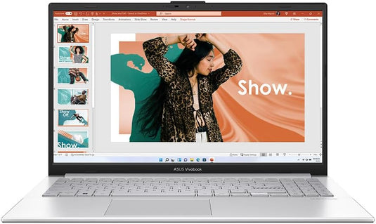 ASUS Laptop VivoBook Go 15 - Intel Quad-Core 4GB RAM 128GB eUFS Windows 11 Home 15.6" FHD Screen