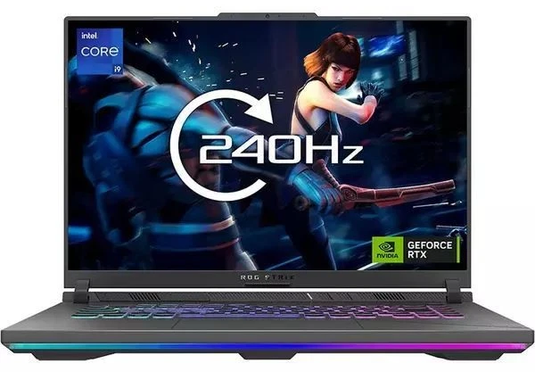ASUS Gaming Laptop ROG Strix G16 - 14th Generation H-Series i9 16GB DDR5 RAM 1TB SSD RGB Backlit KB NVIDIA RTX 4060 Graphics 16" 240Hz Quad-HD Screen