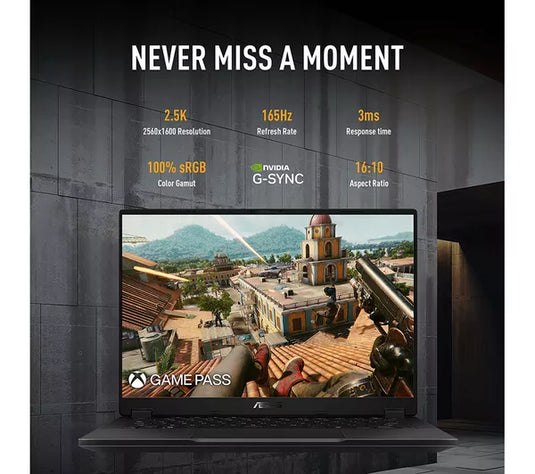 ASUS Gaming Laptop TUF A14 - 8th Generation H-Series Ryzen 7 16GB DDR5 RAM 1TB SSD Backlit Keyboard 1.46KG Weight NVIDIA RTX 4050 Graphics 14" 165Hz 2.5K IPS Screen