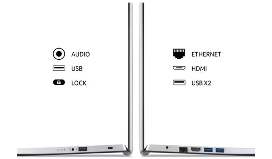 Acer Laptop A315-35 Intel Dual Core 8GB RAM 256GB SSD Windows 11 Home 15.6" FHD Screen