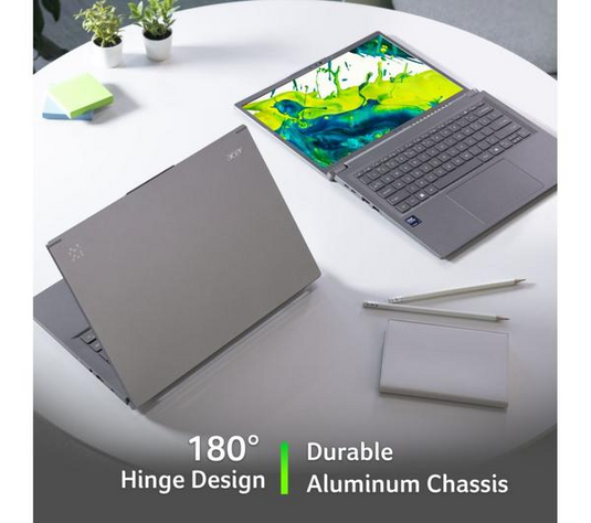 Acer Laptop Aspire 14 AI -H-Series Ultra 7 Series 2 16GB DDR5 RAM 512GB SSD Backlit KB WiFi 7 14" OLED FHD Screen