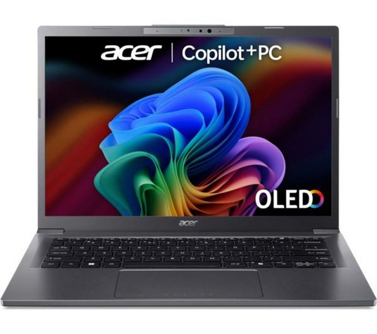 Acer Laptop Aspire 14 AI -H-Series Ultra 7 Series 2 16GB DDR5 RAM 512GB SSD Backlit KB WiFi 7 14" OLED FHD Screen