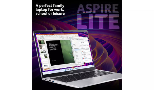 Acer Laptop Aspire Lite 15 - Intel Quad-Core 8GB RAM 256GB SSD Windows 11 Home 15.6" FHD Screen