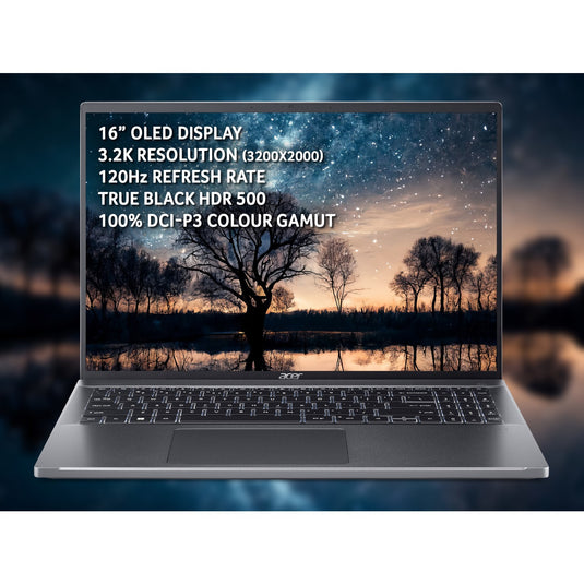 Acer Laptop Swift Go 16 - 13th Generation Core i5 16GB DDR5 RAM 512GB SSD Backlit Keyboard 16" 120Hz 3.2K OLED Screen