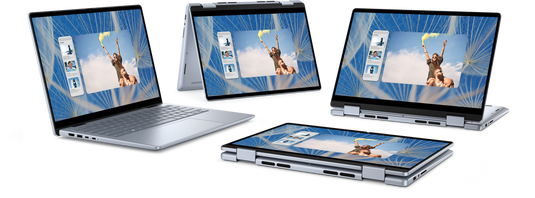 Dell Laptop Inspiron 14 - 13th Generation Core i5 16GB DDR5 RAM 512GB SSD Windows 11 Home Backlit Keyboard 2-in-1 Design  14" FHD+ Touchscreen