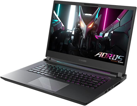 Gigabyte Gaming Laptop Aorus 15 - 12th Generation H-Series i5 16GB DDR5 RAM 512GB SSD RGB Backlit Keyboard 8GB NVIDIA RTX 4060 Graphics 15.6" 165Hz Quad-HD Screen