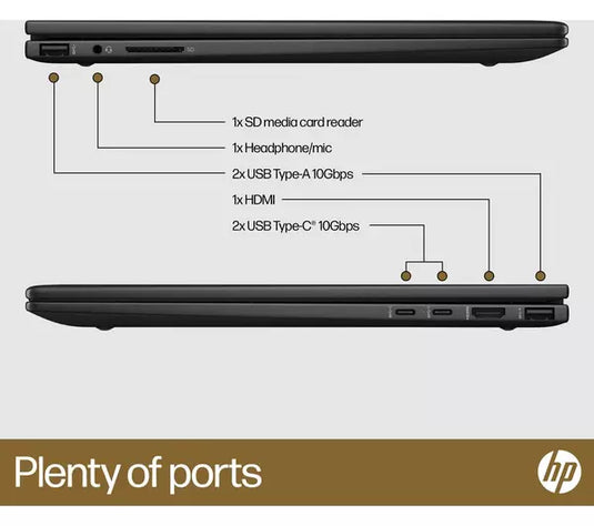 HP Laptop Envy 15-fh0001na - 7th Generation Ryzen 5 8GB RAM 512GB SSD Bang & Olufsen Speakers Stylus Pen WiFi 6E Backlit Keyboard 2-in-1 Design 15.6" IPS FHD Touchscreen