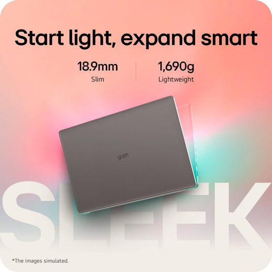 LG Laptop Gram Book 15 - 13th Generation Core i5 16GB RAM 512GB SSD Windows 11 Home 15.6" IPS FHD Screen
